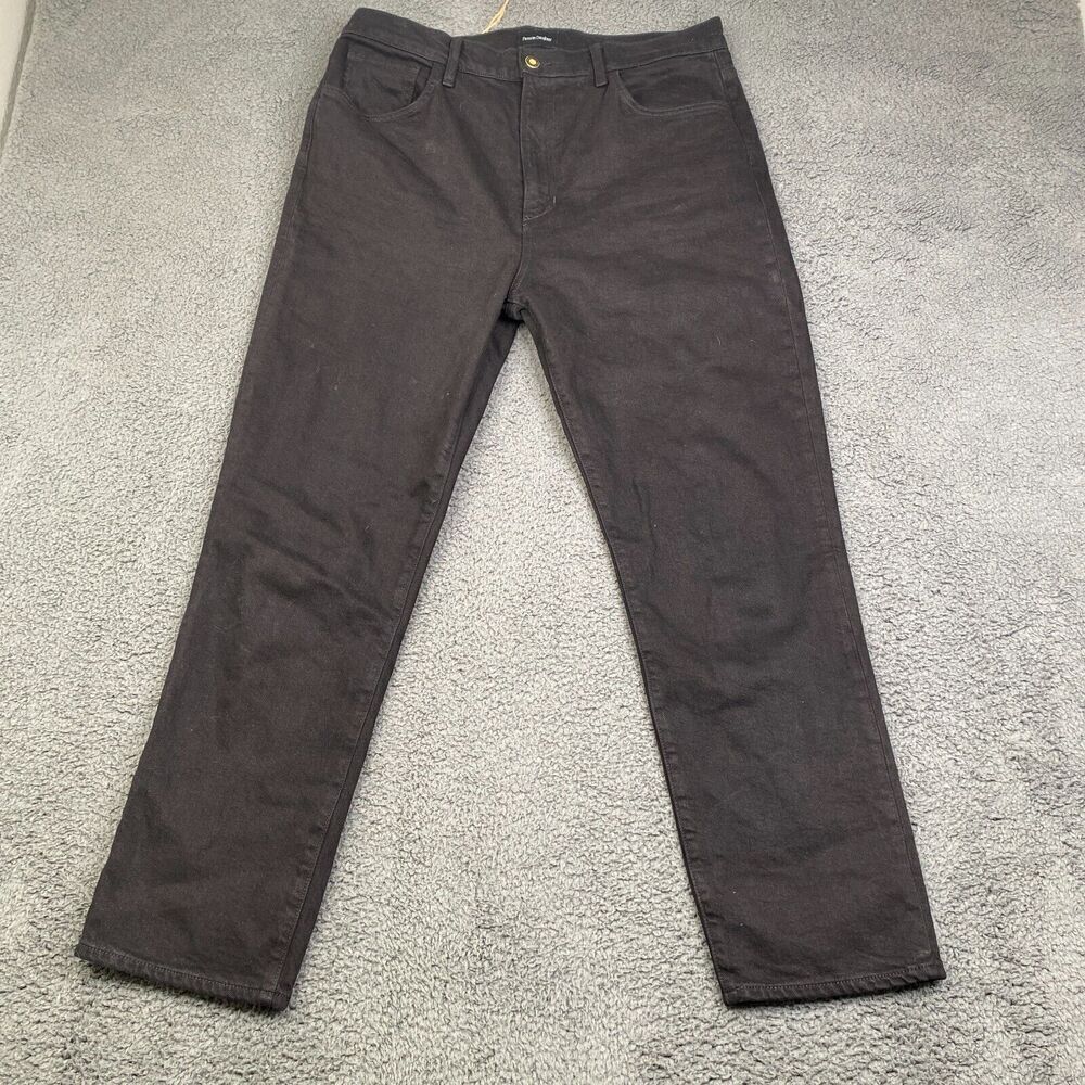 FAVORITE DAUGHTER The Valentina Black Super High Rise Cigarette Ankle Jeans - 32